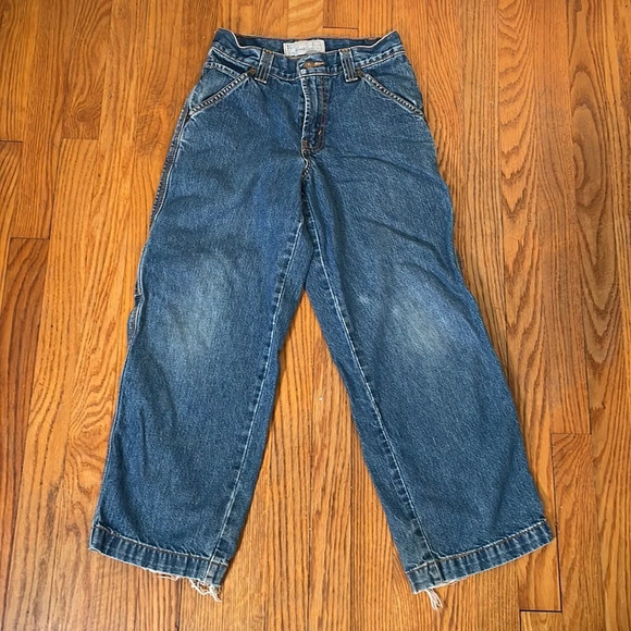 Vintage Levi's Signature Wide Leg Carpenter Jeans Boys 10 - Picture 1 of 11